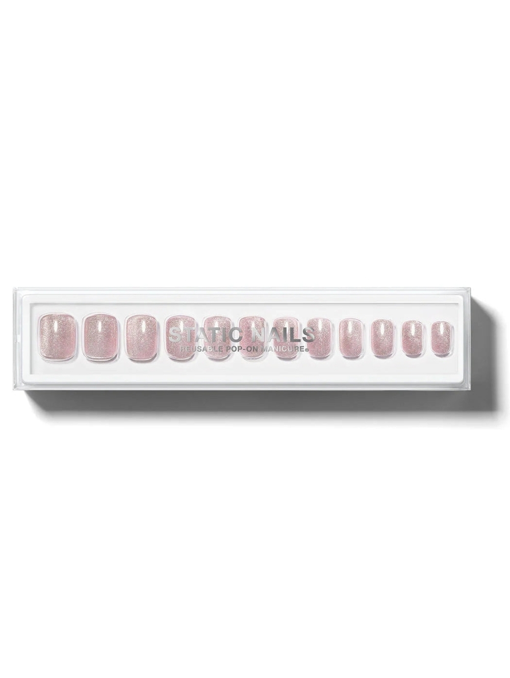 Static Nails Velvet Nails Pink Square 2 Sets New